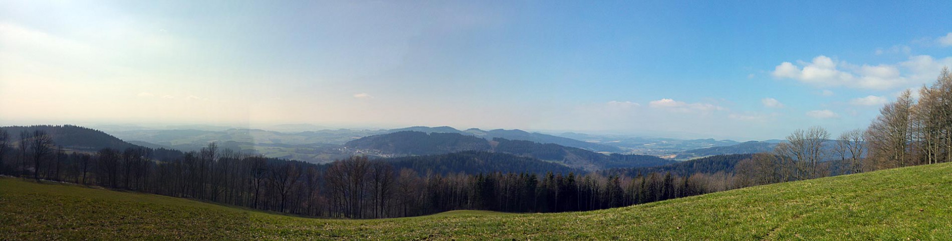 Panorama-Blick der Wanderung im Bayerischen Wald
